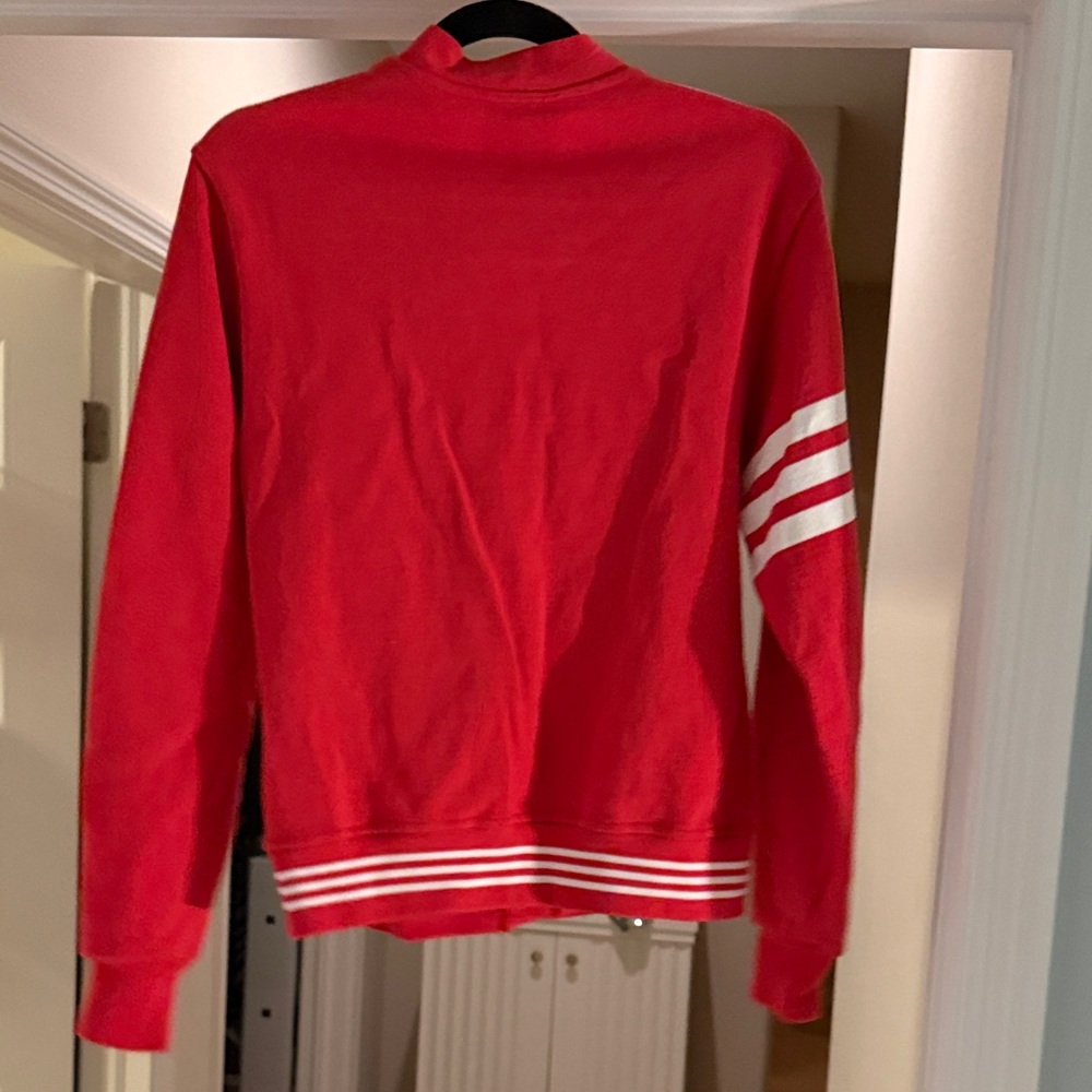 Rugby Wear U of U “Utes”Barbarian Red Cardigan with Logo and Stripes- XS - Picture 3 of 3